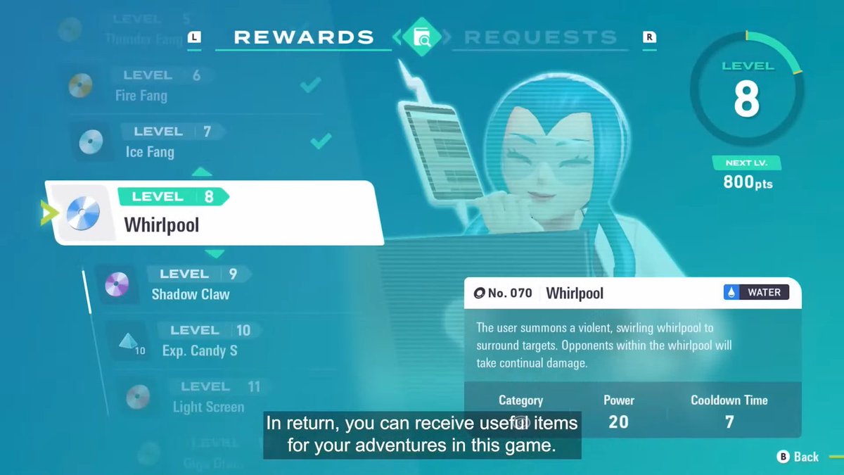 CentroLeaks's tweet image. Pokémon Legends Z-A has a completely new battle system.
Whirlpool now has a power of 20 and a cooldown time of 7 seconds.
PP and accuracy no longer exist.