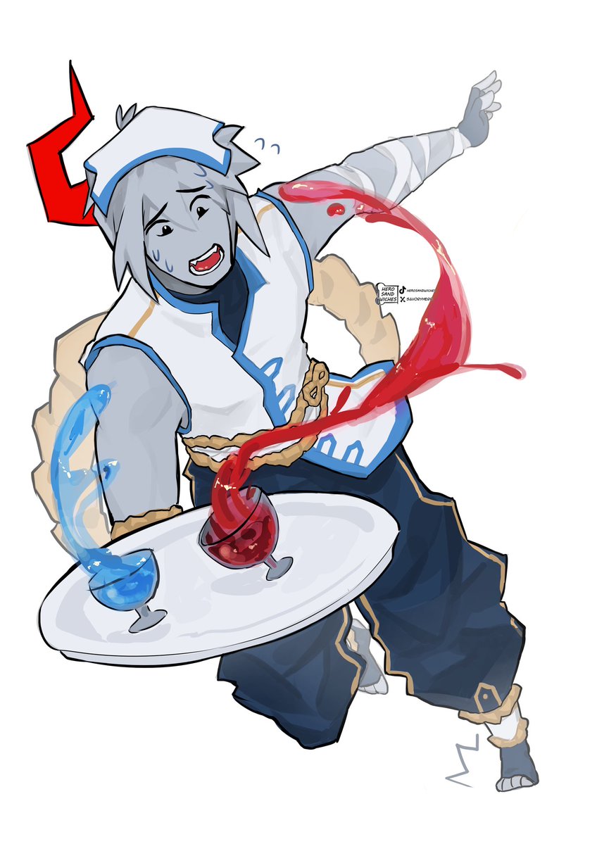 savoryhero's tweet image. i have artworks i havent posted here but you guys seem to like my ocs,!! heres frying pan! #phighting #OC
