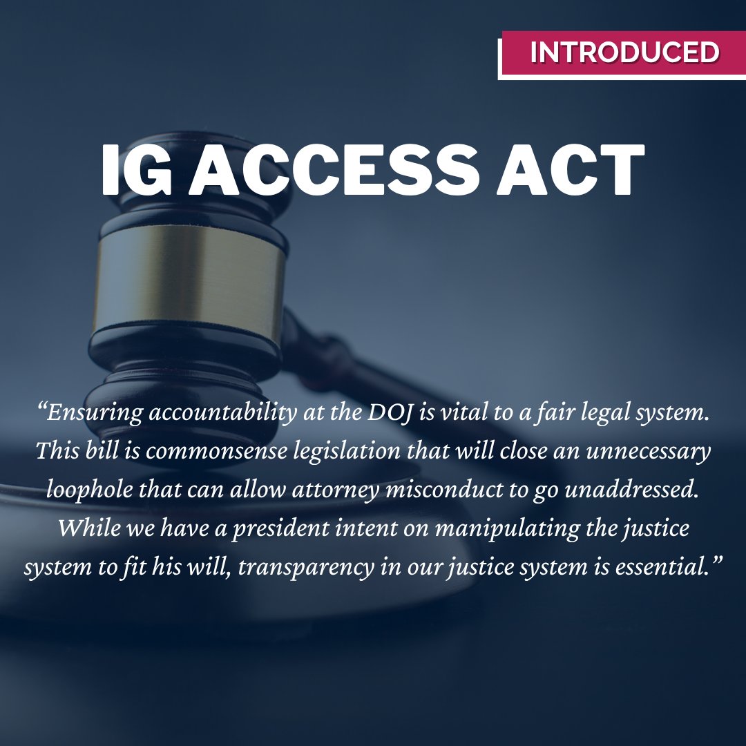 RepDeborahRoss's tweet image. Epstein should have never been granted a plea deal in 2008, but DOJ's top watchdog couldn't properly investigate.
That's why I introduced a bill with @RepRobertGarcia to provide DOJ's Inspector General the power to investigate allegations of attorney misconduct.
