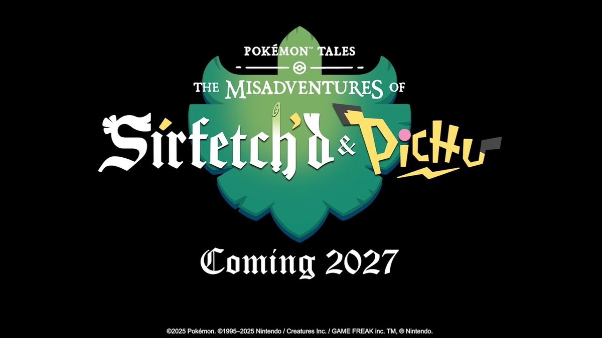 Bulbanews's tweet image. Teaser trailer released for Pokémon Tales: The Misadventures of Sirfetch’d & Pichu, a new stop motion series from Aardman Animations bulbagarden.net/threads/teaser… #pokémon