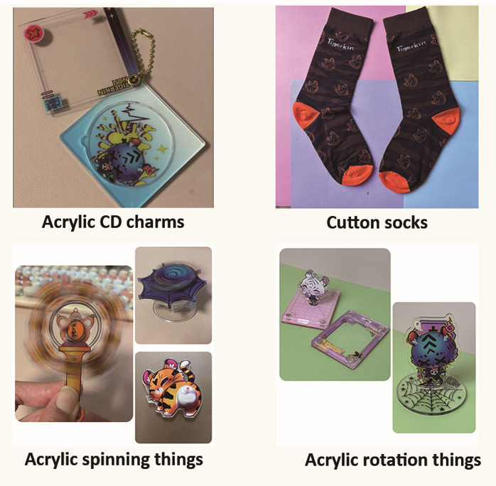 GiftsTigerkin's tweet image. These are all the items we launched recently. Which items are you like? 

#socks #charms #bells #standee #ruler #custommerch #manufacturer #customstuff #animemerch #tigerkin