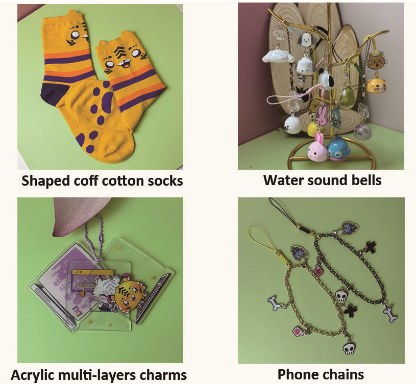 GiftsTigerkin's tweet image. These are all the items we launched recently. Which items are you like? 

#socks #charms #bells #standee #ruler #custommerch #manufacturer #customstuff #animemerch #tigerkin