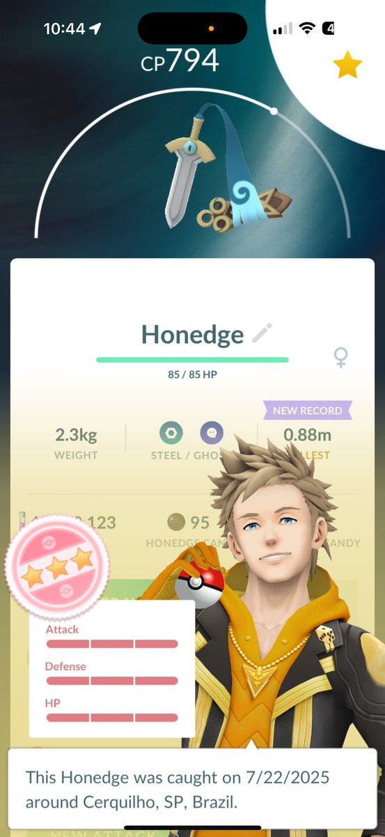 Nice to get this one early and now to hoping my luck continues with Lunala and I get a 100% of that as well.