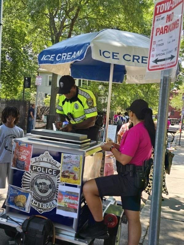 Over the weekend CPD Officers and Professional Staff took part in The Port Community Pride Day Event held at Clement G. Morgan Park. The event included the ice cream trailer and a cookout that were both staffed by members of our team.