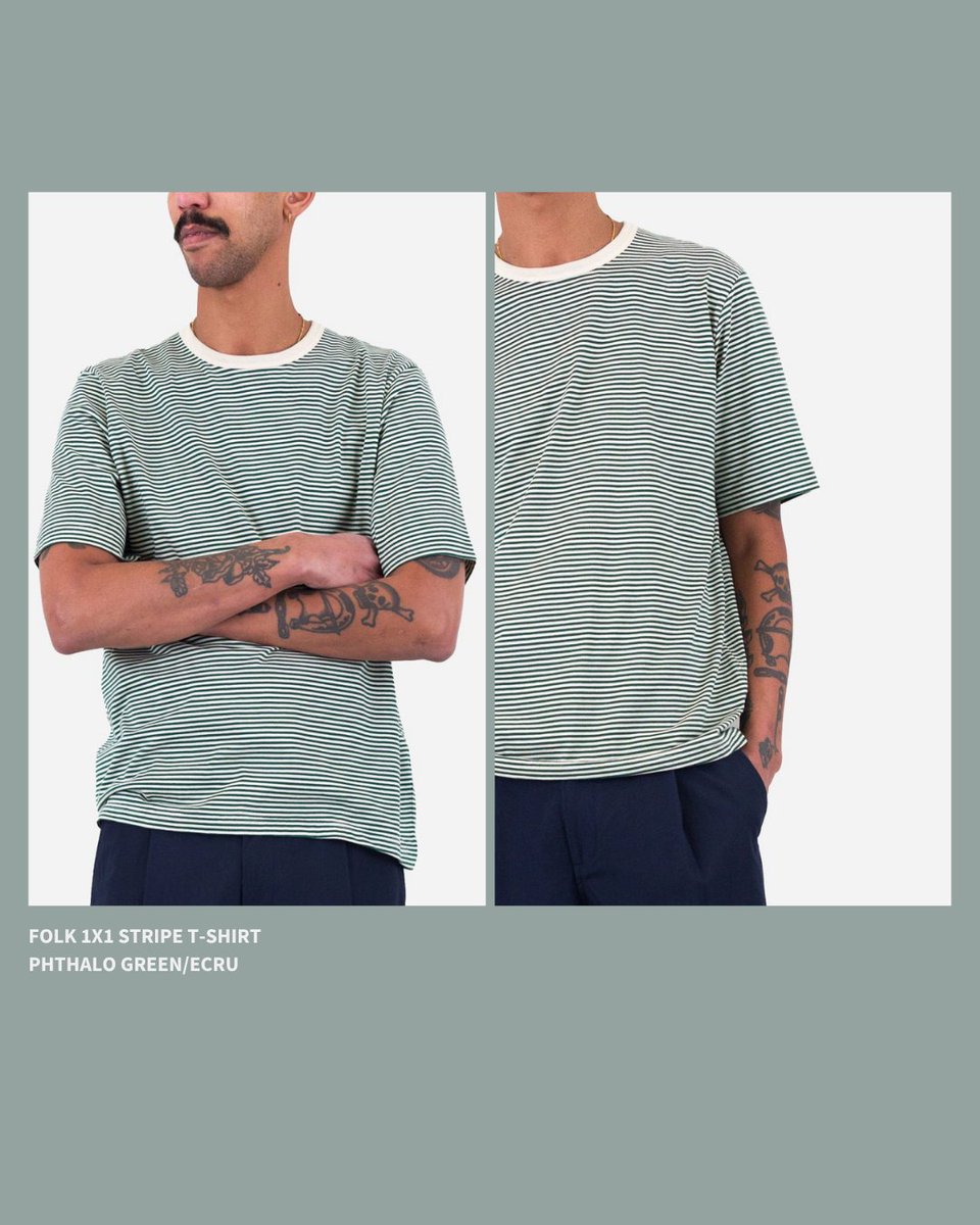 Clean lines. Easy colours. A no-fuss everyday tee from Folk, made in Portugal with soft cotton and a classic fit that goes with just about everything. #folk bit.ly/40rJDBA