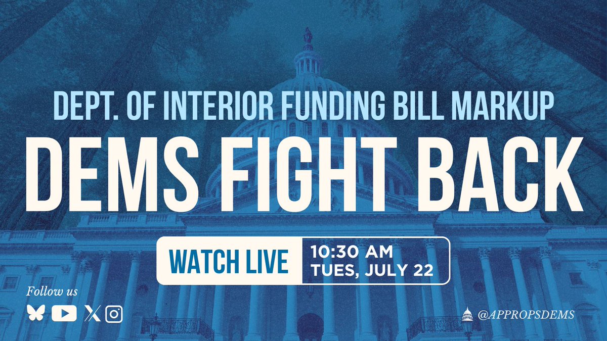 AppropsDems's tweet image. Trump's 2026 Dept. of Interior and environment plan CUTS:
🪓 Funding for National Parks
🪓 Safe drinking and wastewater systems
🪓 Endangered species protections
🪓 Rules for big polluters
🚨 WATCH DEMS FIGHT BACK NOW:
youtu.be/W1IAAxotBcE