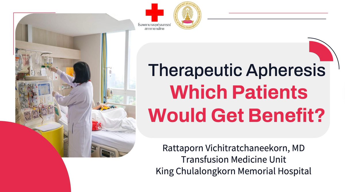 manopsi's tweet image. อ.ปอนด์ แชร์ความเสี่ยงต่อการทำ plasmapheresis ที่สำคัญ
1. หัตถการผิดพลาด = เส้นเลือดฉีก เลือดออก ติดเชื้อ & air embolism 😨
2. เลือดออกผิดปกติ ทำแต่ละครั้งเกล็ดเลือด, coagulation factors, fibrinogen หายไป 30-50% ใช้เวลา 72 ชม.กว่าจะสร้างทดแทน
3. Citrate…