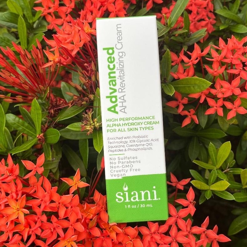 Our AHA Revitalizing Cream is known to soften, brighten, &amp; even out skin tone while reducing the appearance of fine lines and wrinkles.

A unique blend of squalane, Coenzyme Q10, peptides, phospholipids, &amp; probiotic technology, this cream hydrates, making your skin feel supple.