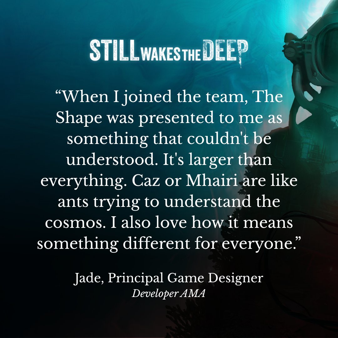 WeAreSecretMode's tweet image. We return from the depths with even more insights into the development of Still Wakes The Deep and Siren's Rest, from @ChineseRoom 's incredible Reddit AMA .
All of the questions and answers are preserved in a blog at the link below; what will you discover? 👇