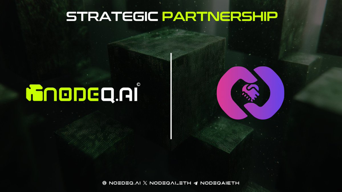 nodeqai_ETH's tweet photo. 🤝 NodeQ AI x Collably Partnership

We’re excited to partner with @collablynetwork , a community-focused Web3 platform. This collaboration brings together infrastructure automation and user-driven growth tools to power the next wave of decentralized adoption.

#NodeQAI #Collably #Web3 #DePIN #Blockchain #Partnership #Crypto #AI #Ethereum