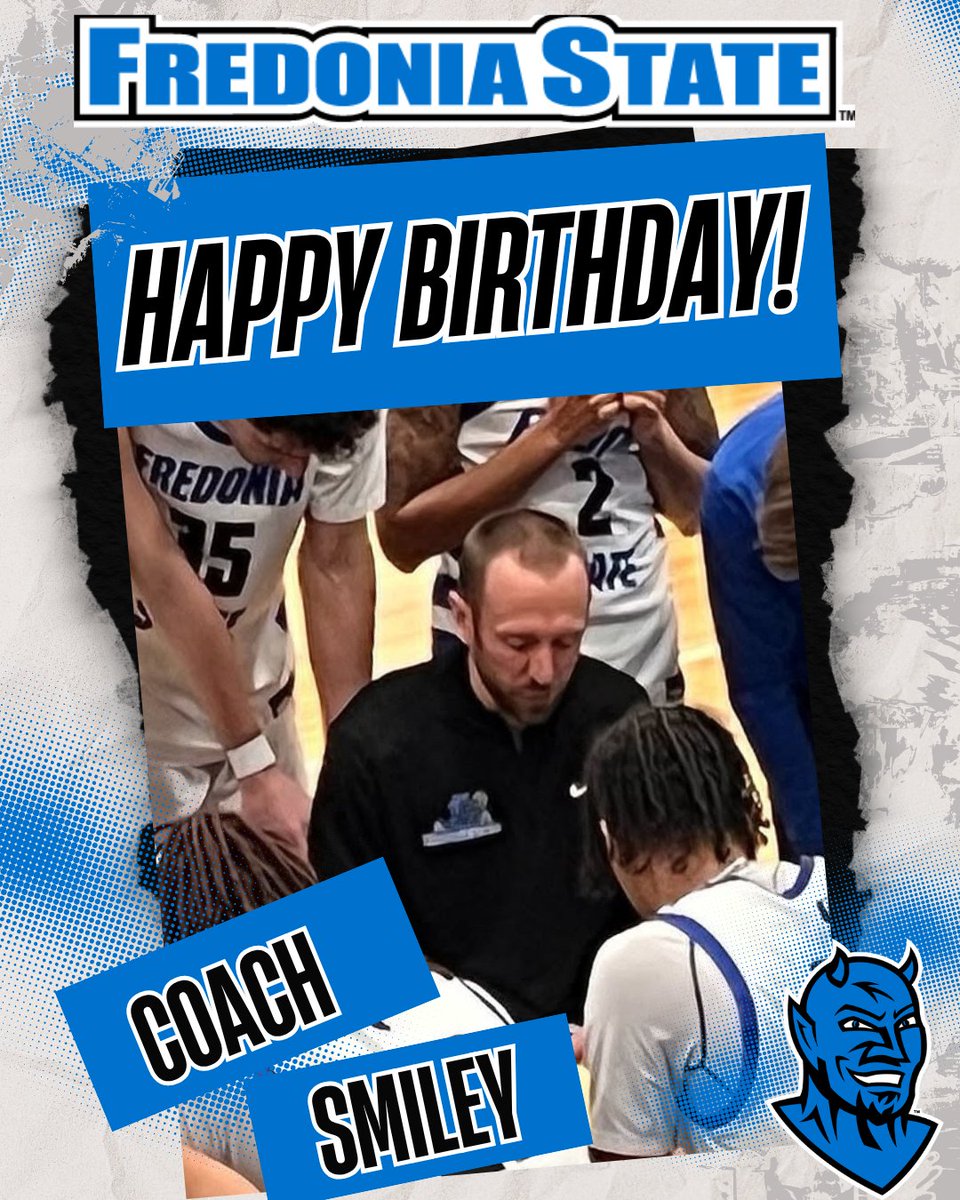 FredoniaSt_MBB's tweet image. 🎉Happy Birthday to our Head Men's Basketball coach, Sean Smiley! 🎂