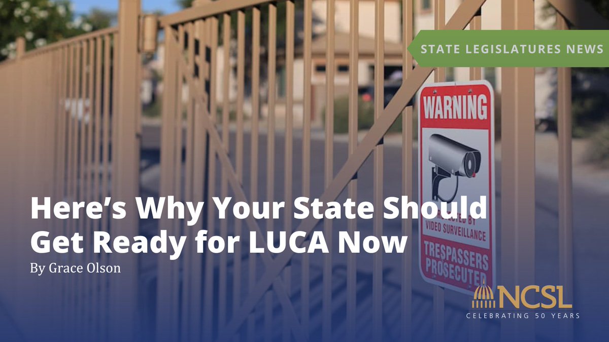 NCSLorg's tweet image. Every 10 years, when the U.S. Census Bureau conducts the census, LUCA plays a crucial role in accounting for previously unidentified housing units.
Read more about how LUCA helps states receive the maximum amount of federal funding for their communities: bit.ly/4kIdUmA