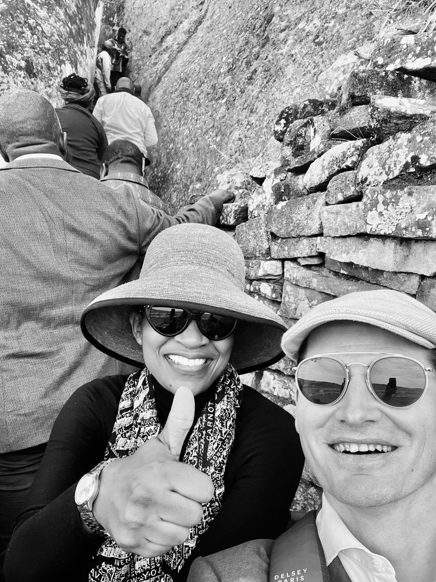 PaulBBarets's tweet image. Dancing with the local community at the Great Zimbabwe World Heritage Site? 🕺🏽💃🏽 Hard to top!
Unless you’re doing it on the occasion of the historical visit of Audrey Azoulay, DG of @UNESCO 🌍, in company of Minister R. Rwodzi and Ambassador Sekai Nzenza 🇿🇼✨ Great ZimVibes !