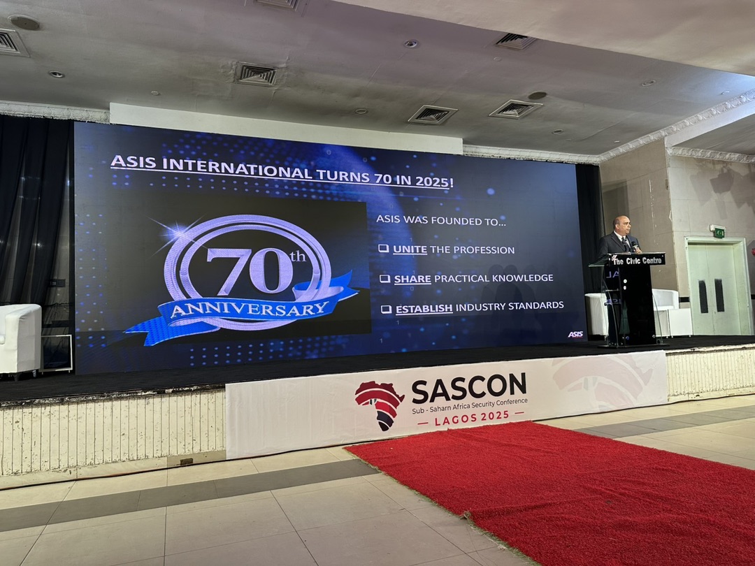 2025 ASIS President, Joe M. Olivarez, Jr., MBA presenting at Sub-Saharan Africa Security Conference (SASCON) in Nigeria. #MyASIS #Nigeria #security #securityprofession #securityleadership