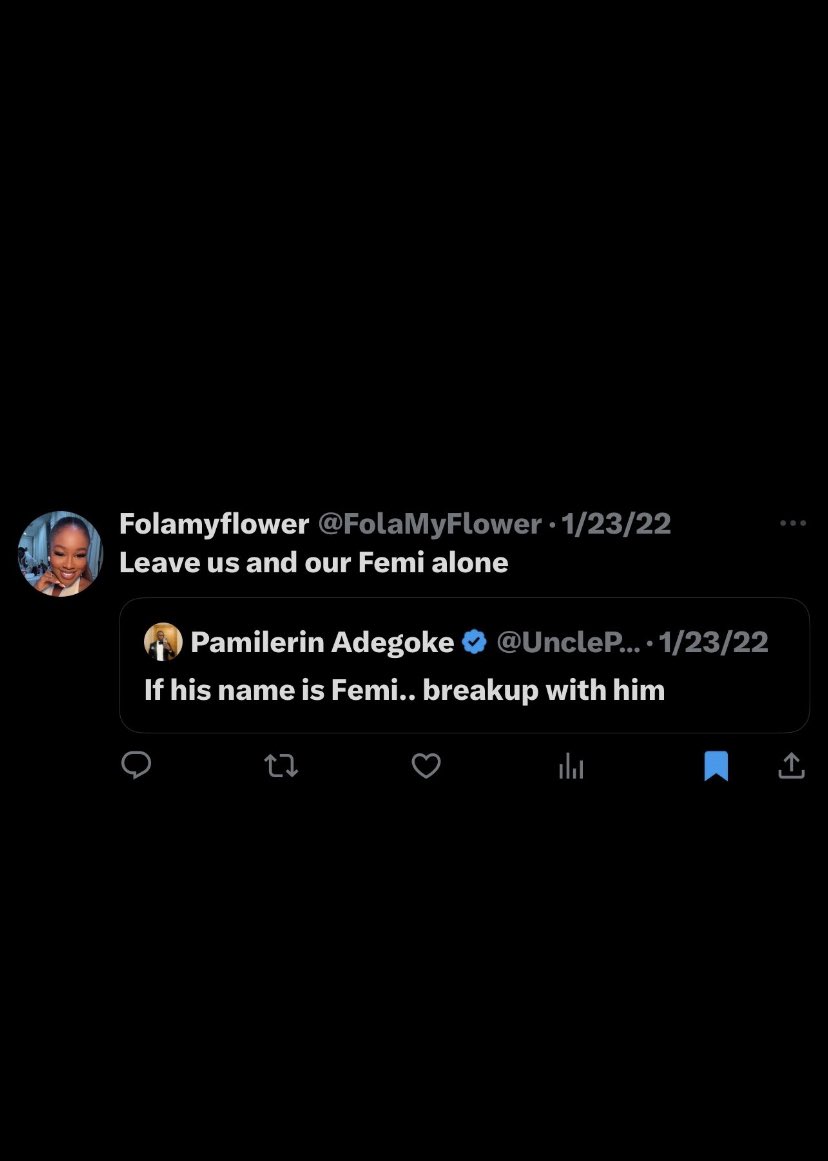name_isnot_null's tweet image. A lady on X shot her shot at Femi, but it ended in tears😭😭😭😭😂😂😂😂