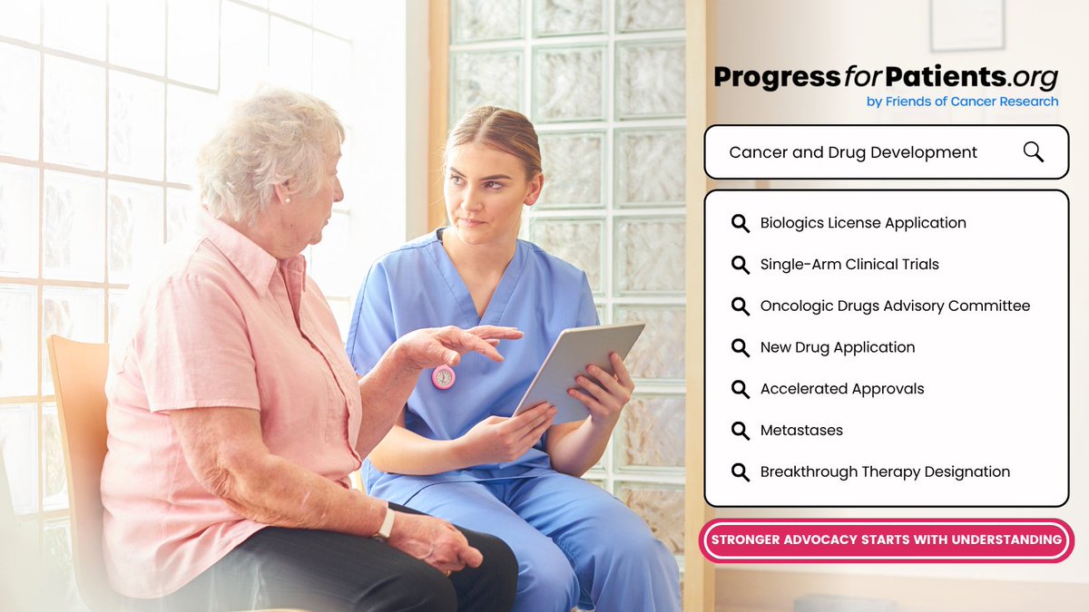 CancerResrch's tweet image. Lost in the language of drug development? Our ProgressforPatients.org course explains key regulatory terms like &quot;Breakthrough Therapy designation&quot; in plain language. Empower your advocacy with knowledge. #patientadvocacy