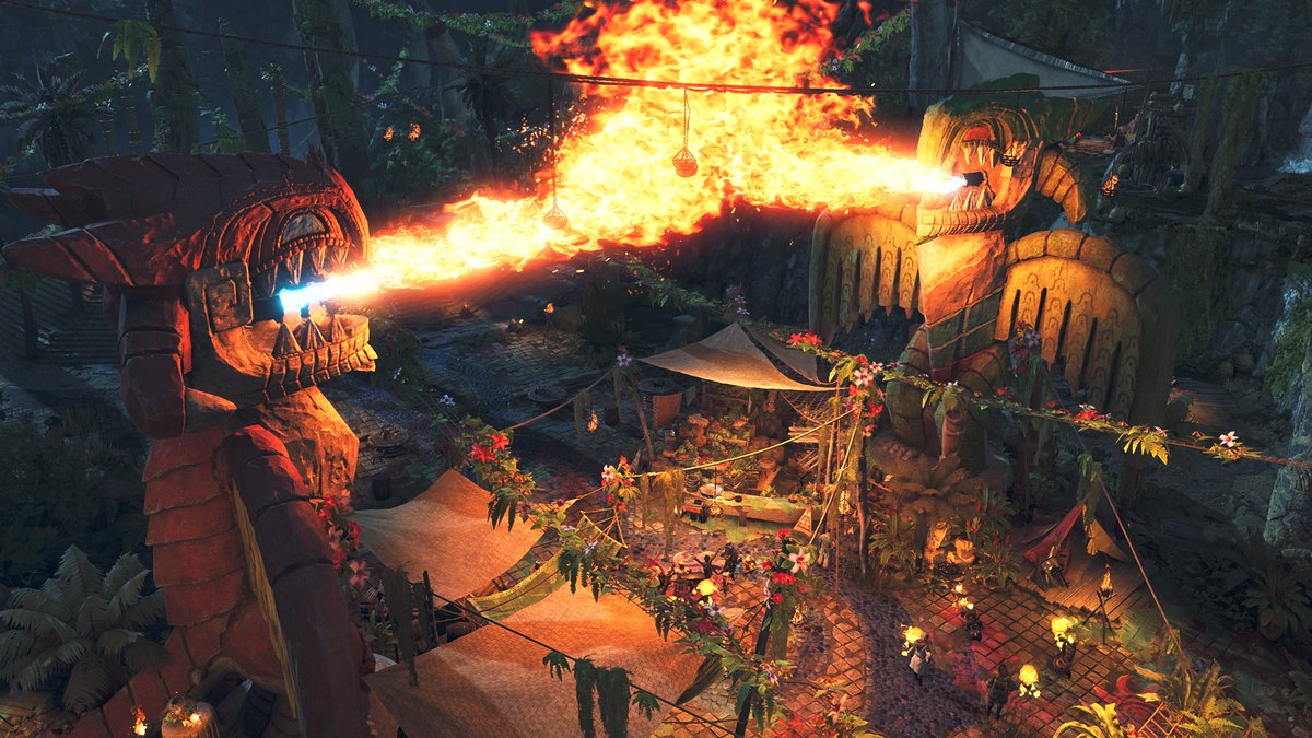 monsterhunter's tweet image. Make it a summer to remember by visiting the Grand Hub during the Festival of Accord: Flamefete! The space has been decorated to celebrate the season, and you can also chow down on a new special meal, and listen to a new song performed by the Diva.