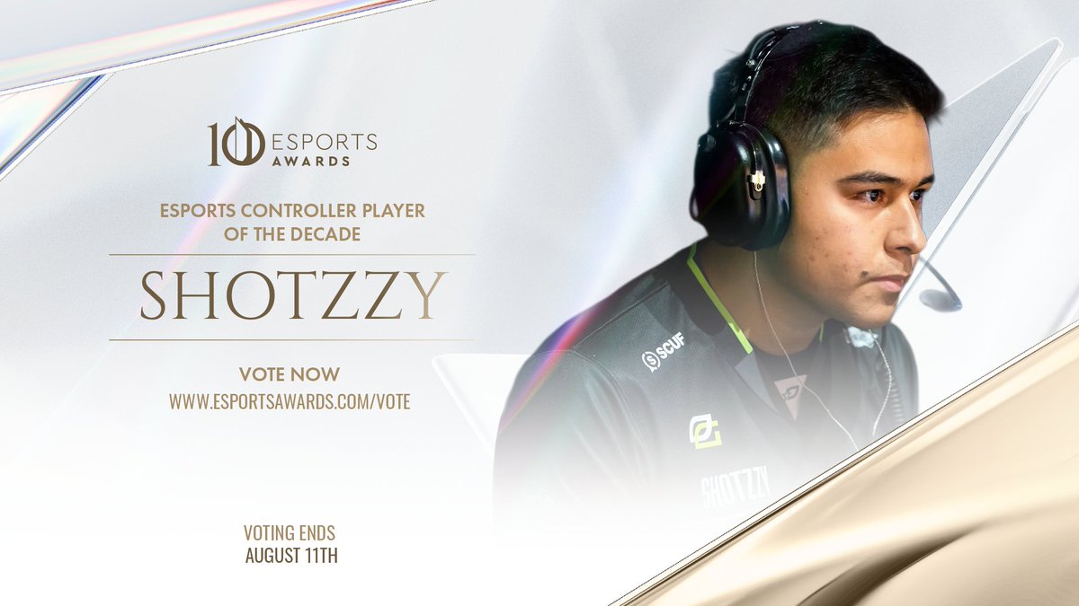 esportsawards's tweet image. Vote for your favorite nominee of the Esports Controller Player of the Decade award.
@Shotzzy
@LiquidHbox
@FormaL
@ImperialHal
Remember, you can VOTE EVERY DAY, once a day.
✅ Vote now: esportsawards.com/vote/
Voting closes on August 11th