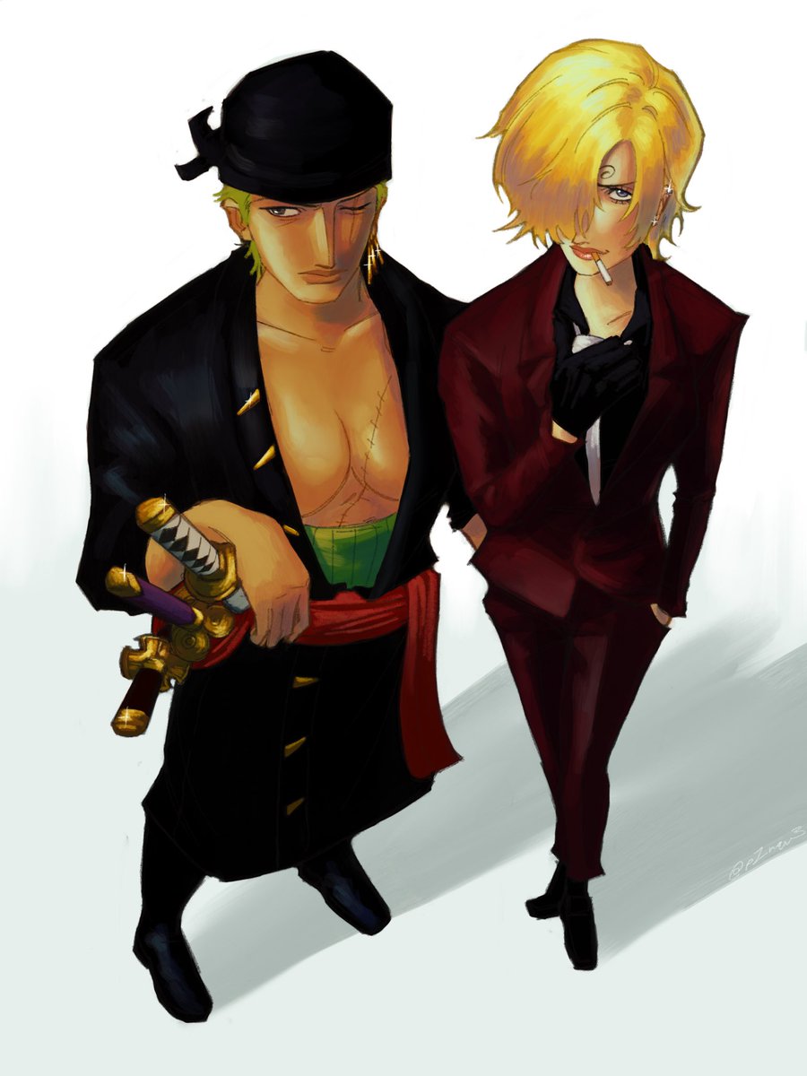 pi_nque's tweet image. bonded pair, DO NOT SEPARATE! โ #zosan #zoro #sanji #ONEPIECE ๐ฅ
