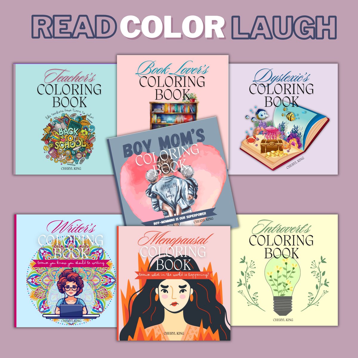 CKing_Author's tweet image. My grown-up coloring book set is growing! Check out my newest one: Boy Mom&apos;s Coloring Book at cherylkingwritesthings.com/books