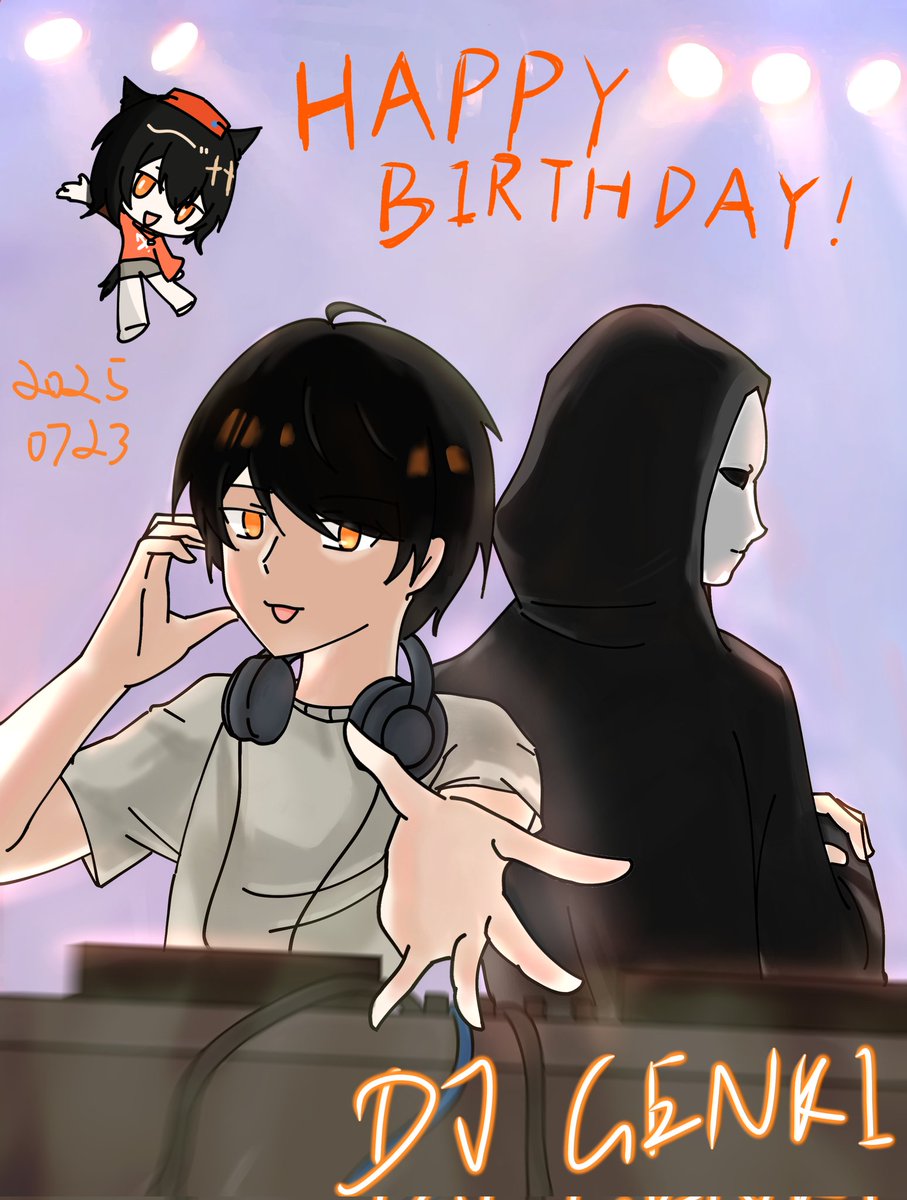 shiakazechan's tweet photo. ｷﾀ━━━━(ﾟ∀ﾟ)━━━━!!
DJ Genkiさんお誕生日おめでとうございます！！🎉🎉🎉🎉🎉🎉🎉🎉🎊🎊🎊🎊🎊🎊🎊🎊🎊🥳🥳🥳🥳🥳🥳#れくいえまーと #たのあーと https://t.co/Uor13gWLAb