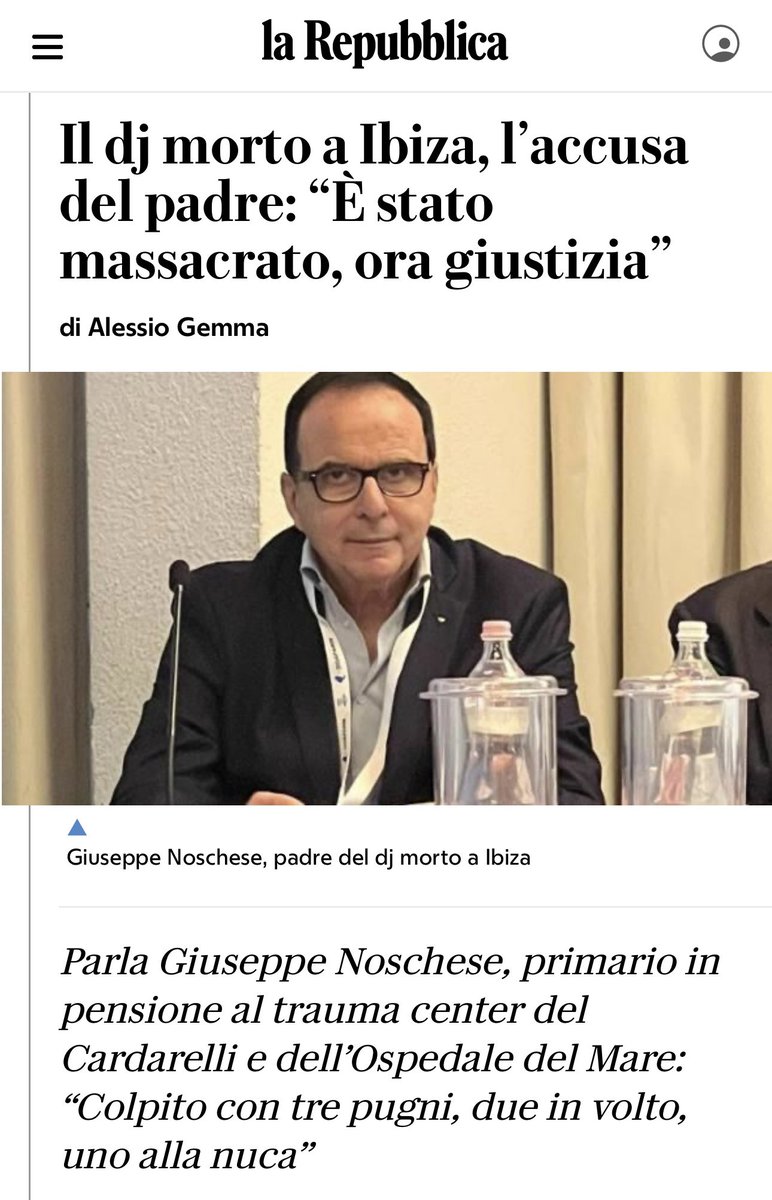 riccardomagi's tweet image. Ci associamo alla richiesta di verità del padre di Michele Noschese, in arte Dj Godzi, morto a Ibiza in circostanze tutte da chiarire. Va fatta piena luce su quanto avvenuto al nostro connazionale e su come la polizia spagnola sta conducendo le indagini.
È davvero morto per un…