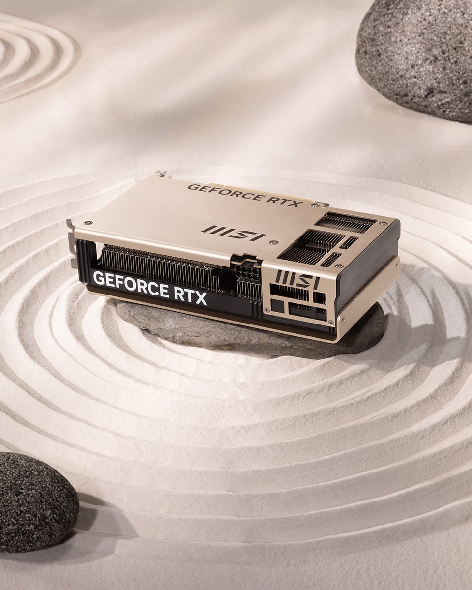 MSI RTX 5060 Ti INSPIRE 
Un design épuré pour un setup CLEAN🧼
T'en penses quoi ?