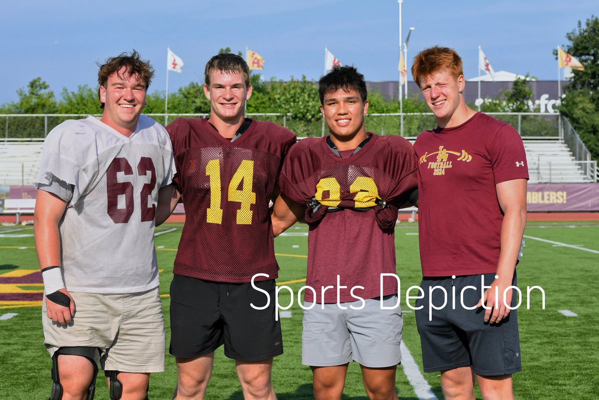 Loyola Academy Football 2025 Captains: Liam Walsh, <a href="/GavinKing_13/">Gavin King</a>, <a href="/KaiCalcutt/">kai calcutt</a> &amp; <a href="/HenryNewton49/">Henry Newton</a>  These fine men will dare the Ramblers to Make History in Normal. #DareToDream #LetsRollRamblers <a href="/LAGoRamblers/">Loyola Academy Athletics</a>