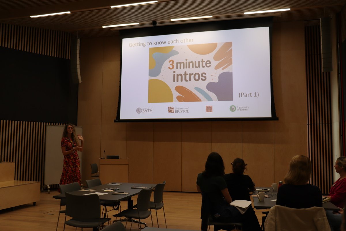 GW4_CYPMH's tweet photo. 🌞Morning highlight at Spark
Core member @_KellyMorgan_  @cardiffuni started the day with a warm welcome, introducing our @GW4Alliance network's mission.

Members delivered 3MT talks showcasing diverse CYP mental health research interests! @DrJennyAllen https://t.co/KuoF395eAt