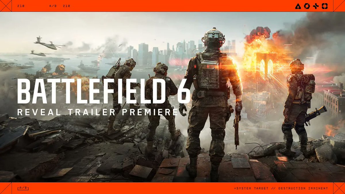 charlieINTEL's tweet image. Battlefield 6 confirmed.
Reveal trailer July 24 at 8am PT