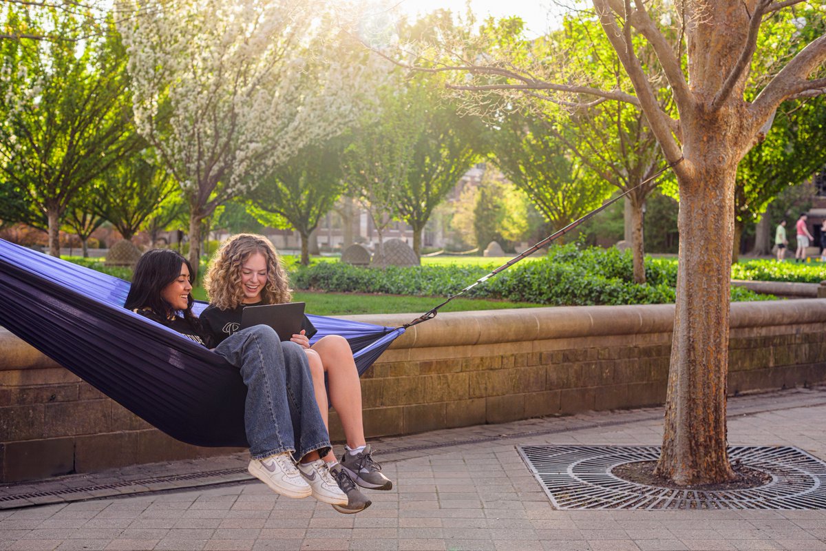 PurdueHHS's tweet image. Happy #NationalHammockDay! #Purdue's campus has some amazing places to #hammock. What's your favorite?
#PurdueHHS #PurdueUniversity #college