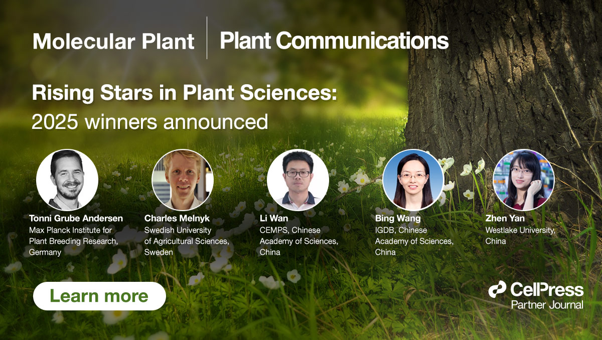 CellPressNews's tweet image. Rising Stars in Plant Sciences 2025 (#RSPS2025) Award winners have been announced!
Learn more about these exceptional researchers and their pioneering work: hubs.li/Q03ybmYG0
The RSPS Award is co-hosted annually by #MolecularPlant and #PlantCommunications
@MPlantPCom