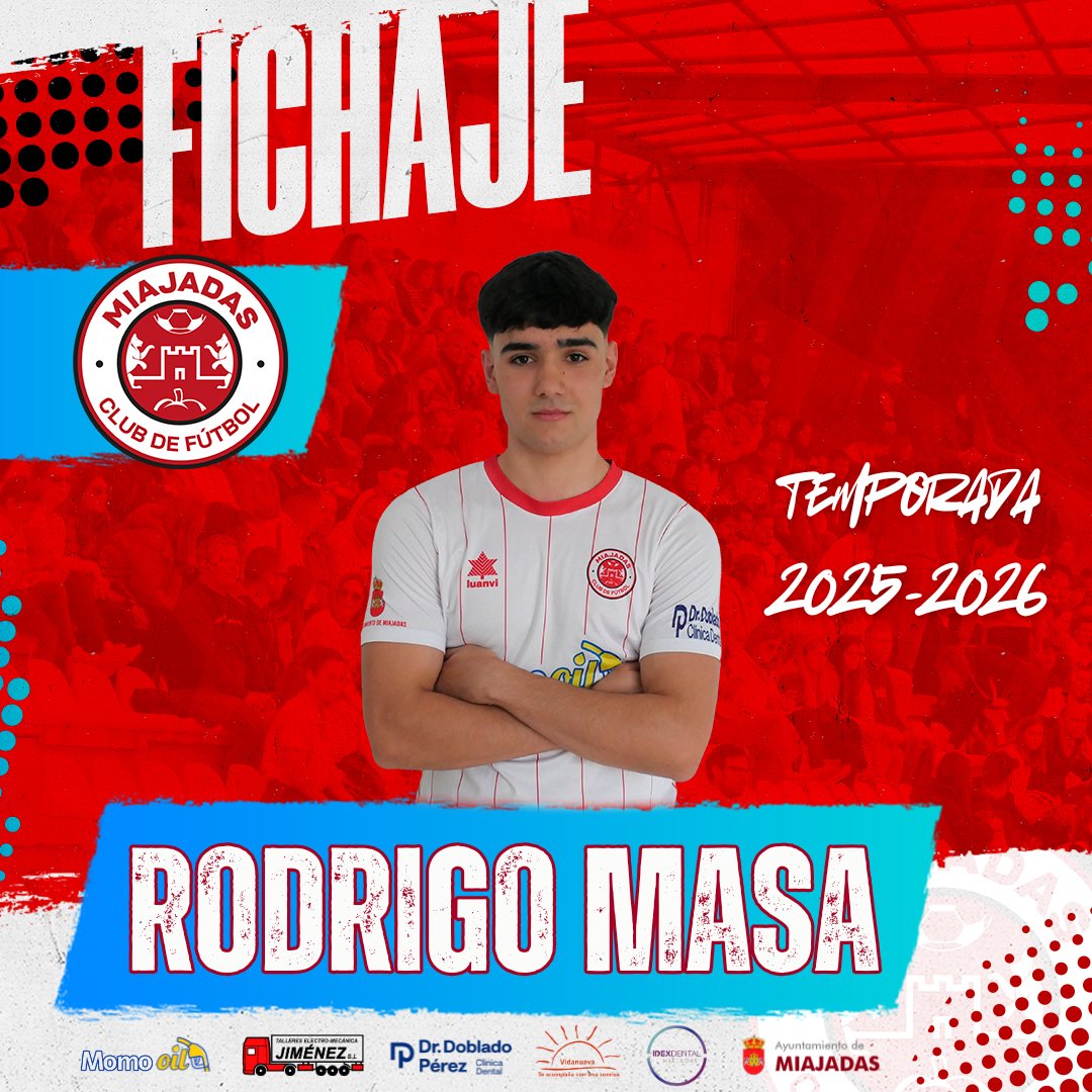 🔴⚪️ FICHAJE ⚪️🔴

📣 OFICIAL | Rodrigo Masa se convierte en nuestro sexto fichaje para la temporada 2025/2026 💥

Central alto y con gran presencia física, destaca por su seguridad defensiva y buena salida de balón ⚽🧱

¡Bienvenido a 🏡, Rodrigo!