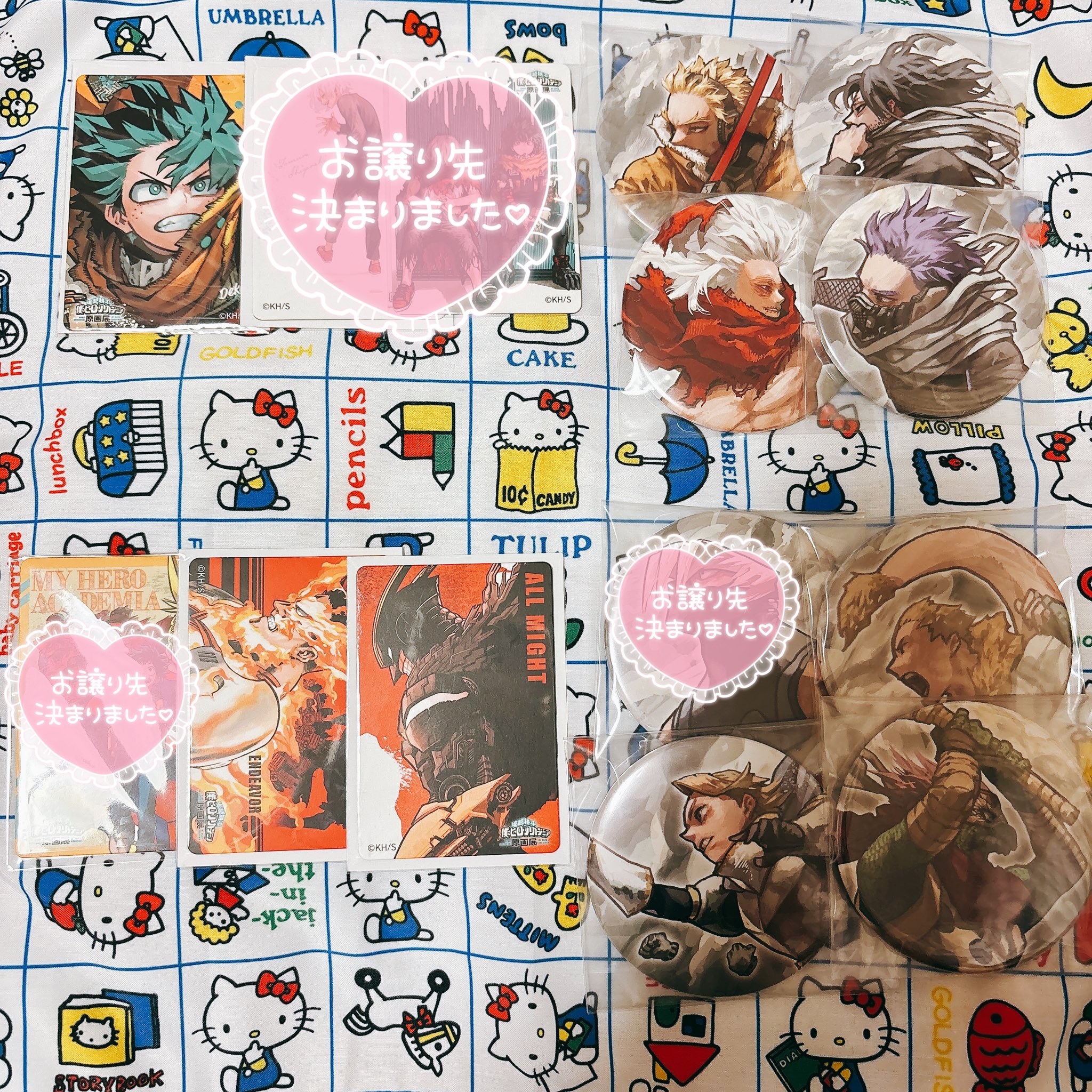 ヒロアカ展 原画展 コレクション缶バッジ ホークス 10枚 ☆ 僕のヒーローアカデミア 原画展 コレクション缶バッジ