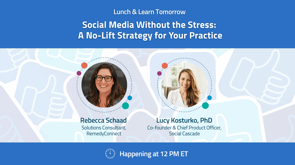 🌟 Rebecca and Lucy are sharing how to make social media work for your practice! Join them tomorrow to learn how to build trust, boost visibility, and stay top of mind with families using a no-lift strategy that delivers REAL results. Register now 👉 hubs.la/Q03ybYXj0