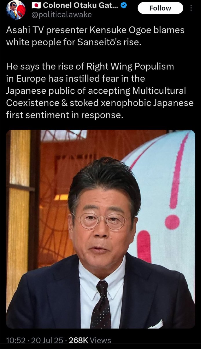 eurorabbit's tweet image. White Identitarians are being accused of saving Japan from Diversity.