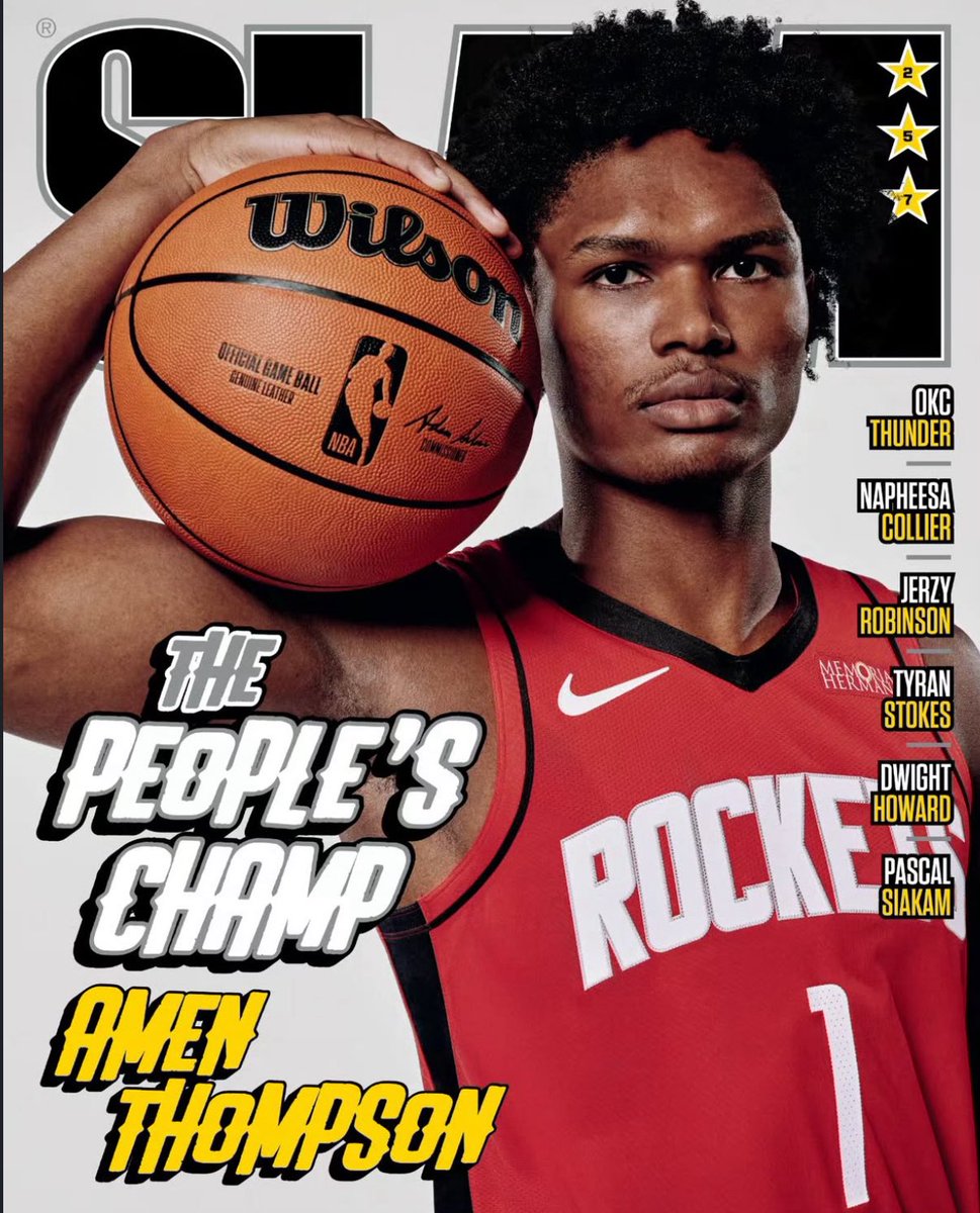 mshap2's tweet image. Amen Thompson. SLAM Magazine cover.
Summer of Rockets continues.