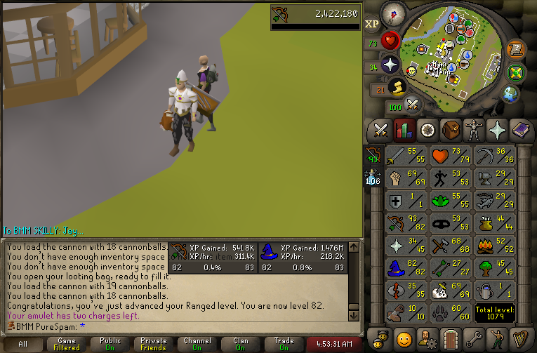 ianspam's tweet image. 6 days of grinding on the bronzeman mode 16h+ a day and the 65cb build is complete
ready for tonight's deathmatch bronzeman creator showdown event and will be PKing all day!
final stream before I begin my journey to Texas for this weekend's OTK trials too
LIVE &lt;3 🔴