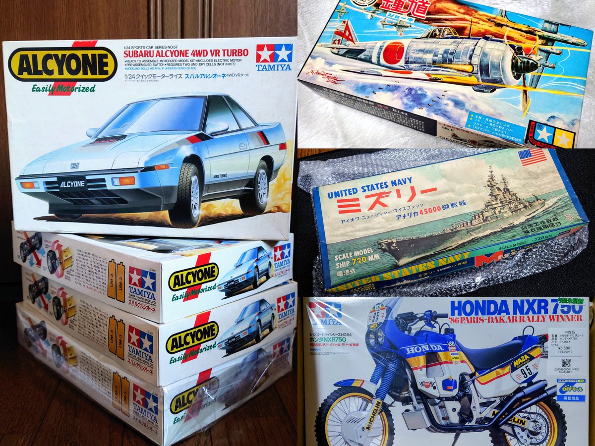 Taiyo209's tweet image. タミヤ製品、ミニ四駆やRCカー以上にスケールキット等ほぼ全ジャンルで気に入ったキットを保有してるからマジで部屋のタミヤ率が半端ない。強いて言えば当時物や再販ばかりで最新のキットが少ないのがちょっと申し訳ない所…。