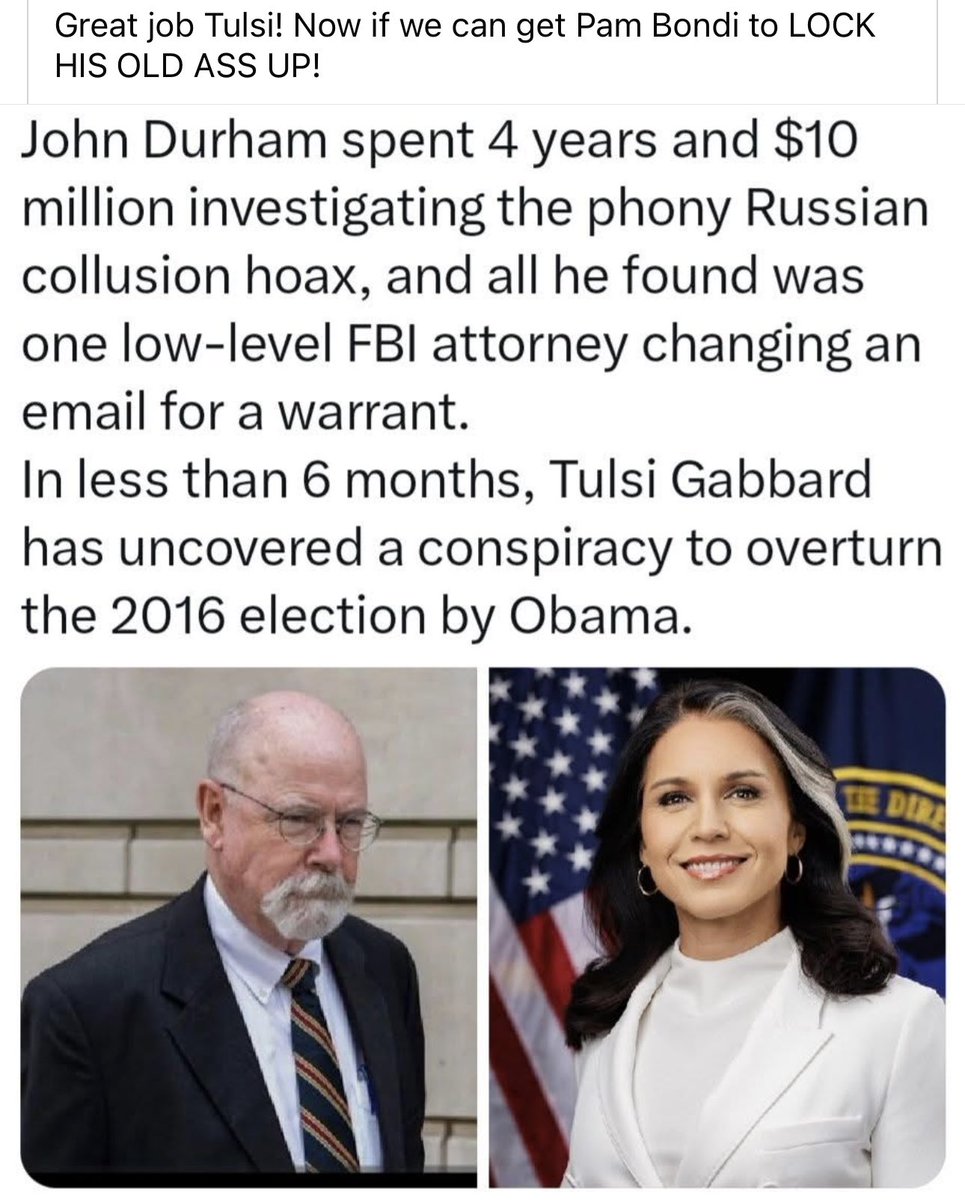 Sunkized01's tweet image. Durham owes the American taxpayer $10 million.