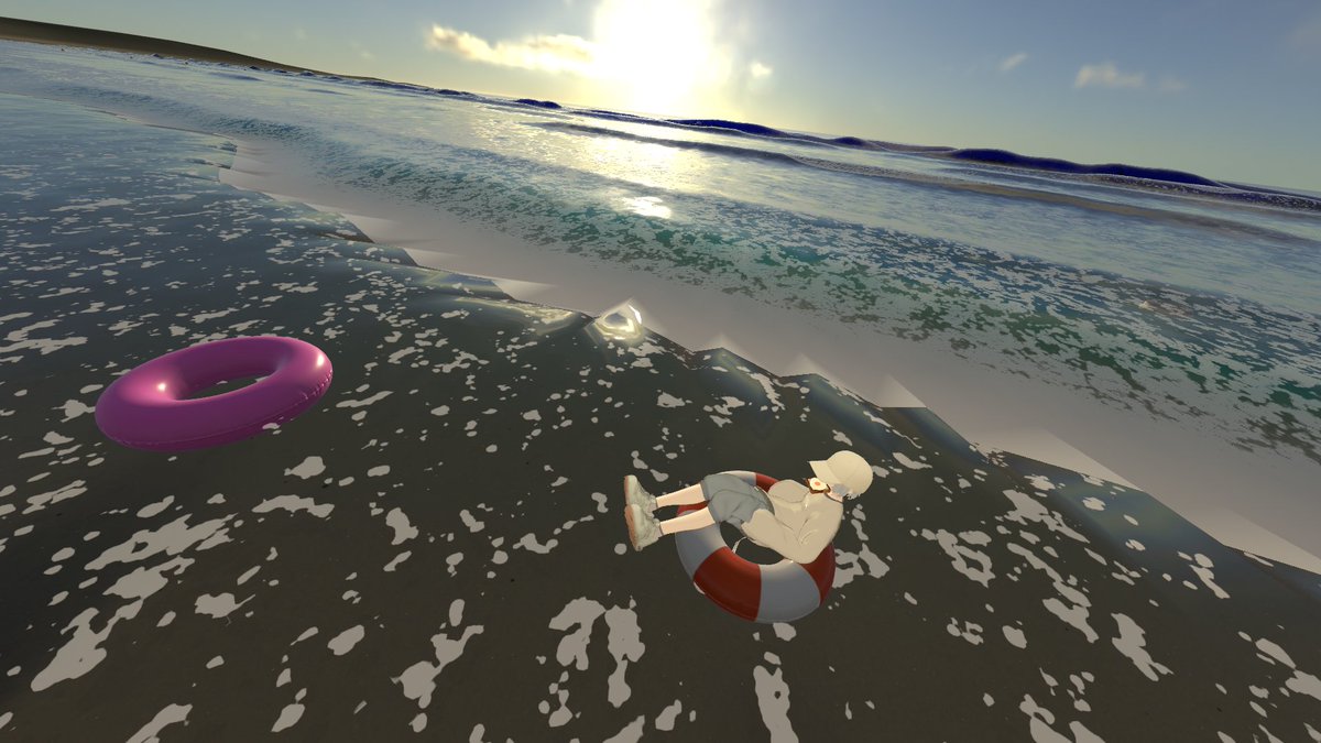 めっちゃ海。
vrchat.com/home/launch?wo…