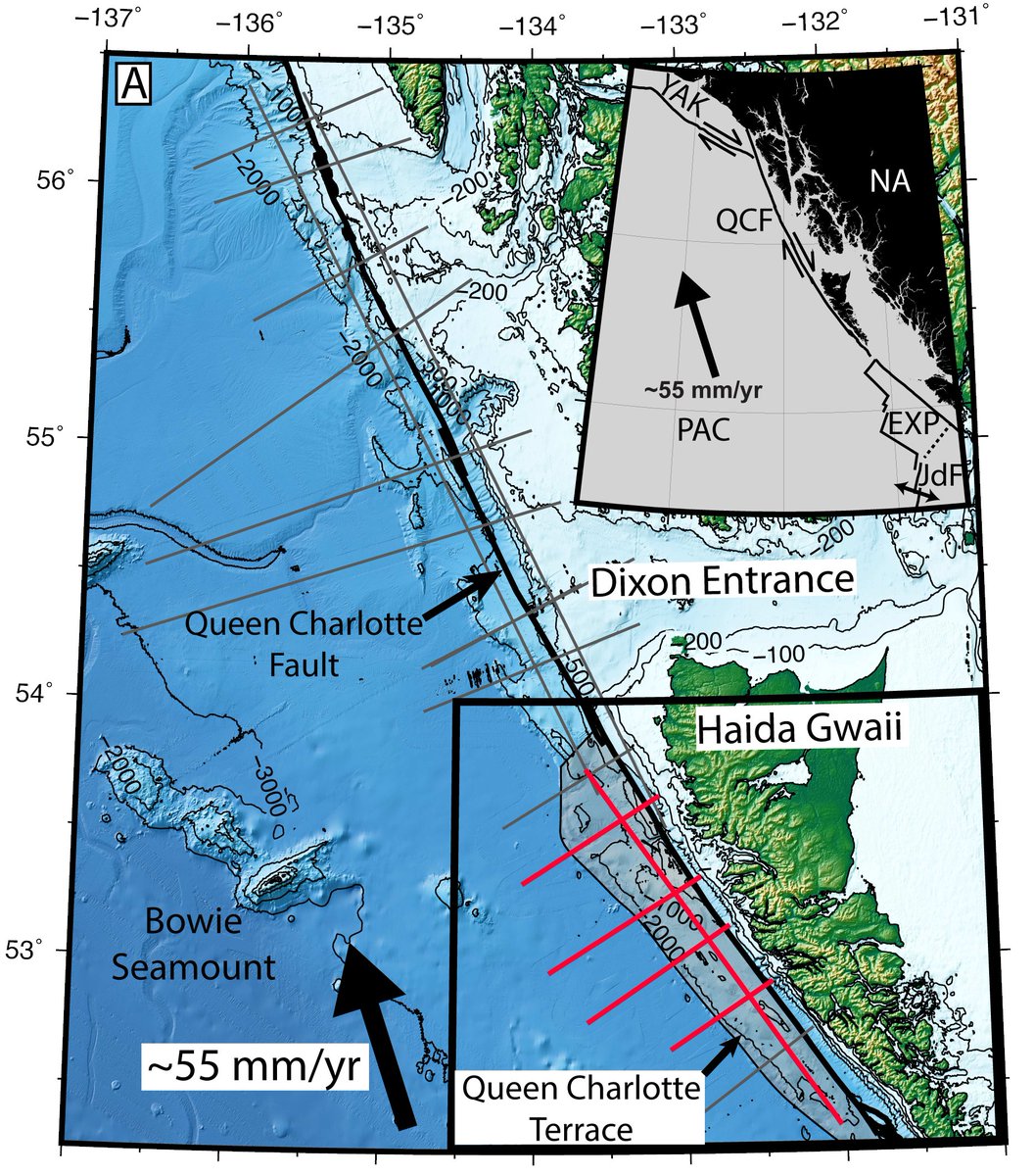 LamontEarth's tweet image. New study by @LamontEarth postdoc Collin Brandl & colleagues reveals first detailed images of newly developing subduction zone off coast of British Columbia’s Haida Gwaii archipelago, with data collected during 2021 cruise on Lamont's R/V Marcus Langseth: lamont.columbia.edu/news/seismic-s…