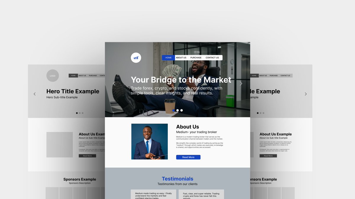 marvgaruba's tweet photo. Just designed my first landing page today, and I’m proud of how it turned out!

I followed a YouTube tutorial to sketch the wireframe, then brought it to life with a full UI design.

Still learning, but this was a big step forward.
What do y’all think? https://t.co/mss5xGiDjb