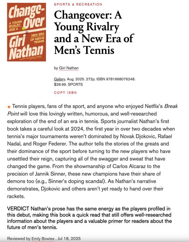 girinathan's tweet image. thank you @LibraryJournal for the starred review of CHANGEOVER!