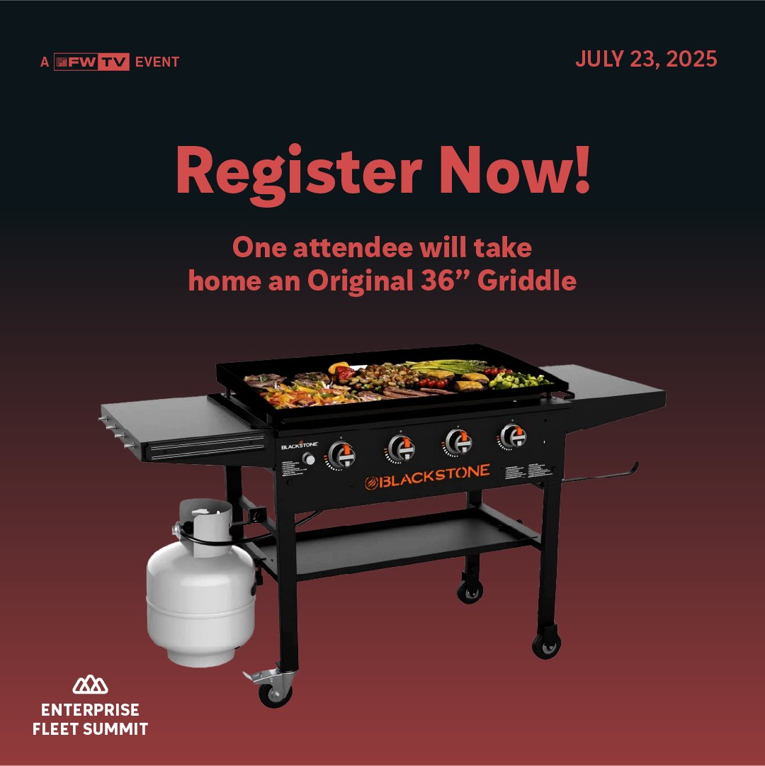 FreightWaves's tweet image. Don’t miss the Enterprise Fleet Summit tomorrow at 9 a.m. ET on FreightWavesTV!
Hear from top experts on AI, electrification, capacity, and more—plus a chance to win a Blackstone Griddle.
🎥 Register free: freightwaves.com/news/enterpris…