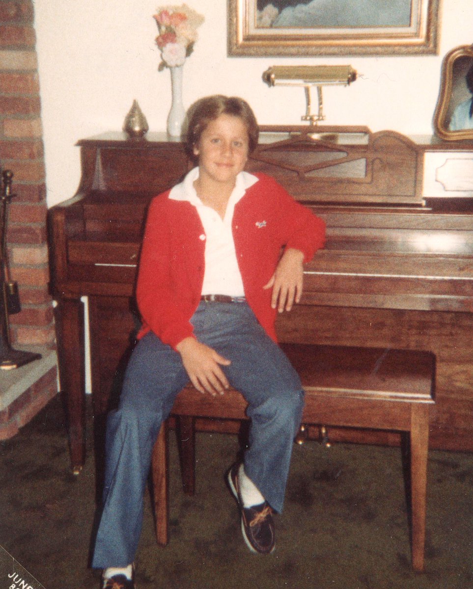 #wbw - my mom always took a photo of us on our 1st day of school. This  photo is the start of my 8th grade in the fall of 1982. It  must have been a “color” day, because I was in Catholic school at the  time and we normally wore a uniform of green pants and a white shirt!
