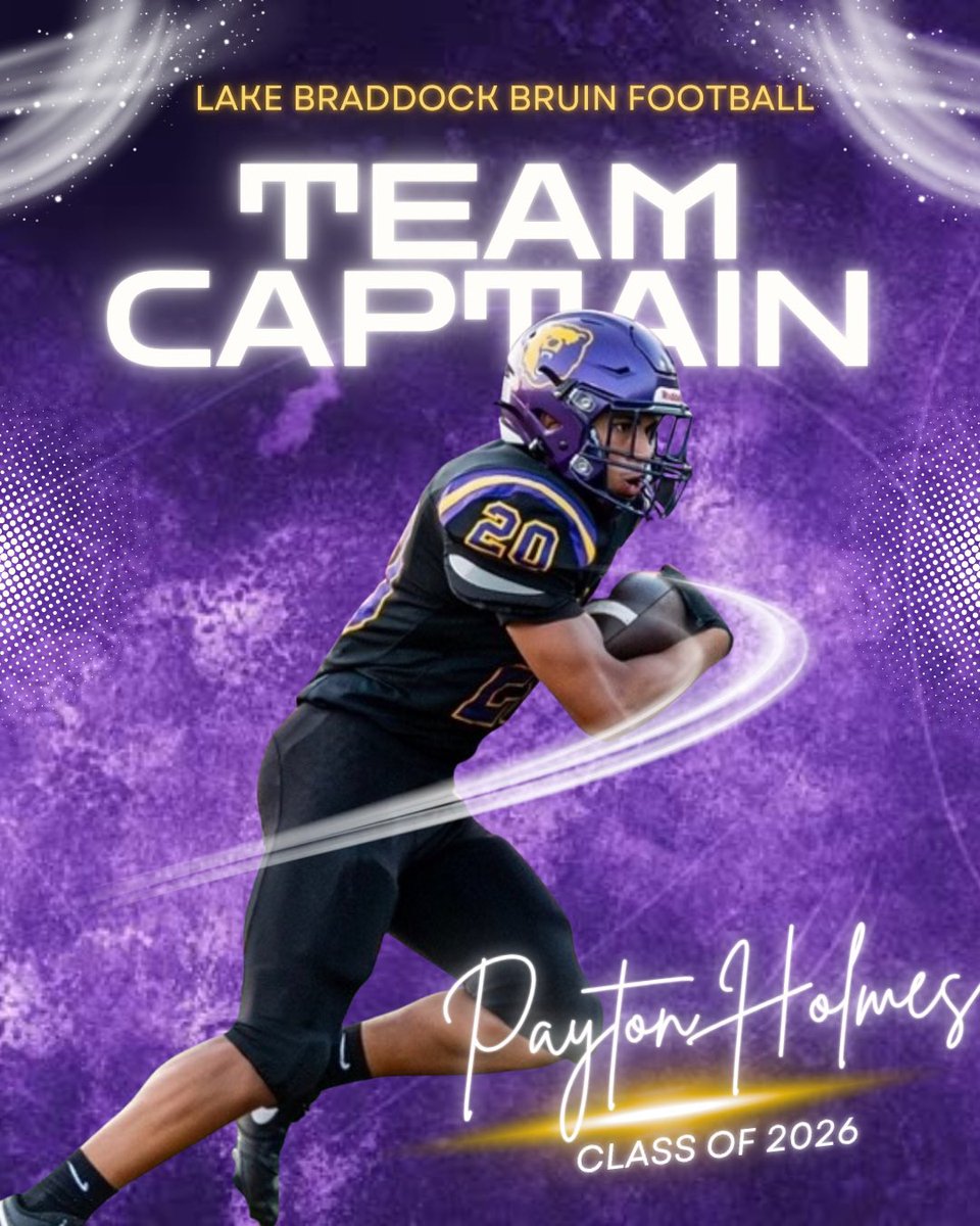 Coach Doc (@mdoc376) on Twitter photo Congratulations <a href="/Payton_Holmes20/">Payton Holmes</a> being named captain for 2025 <a href="/LakeBraddockFB/">Lake Braddock 🏈</a> <a href="/FCPSLBSS/">Lake Braddock SS</a> <a href="/LBathletic/">LB Bruins Athletics</a> <a href="/bruins_atp/">LB Athletic Training</a> <a href="/bruin_boosters/">Bruin Boosters - Lake Braddock</a> Congratulations <a href="/Payton_Holmes20/">Payton Holmes</a> being named captain for 2025 <a href="/LakeBraddockFB/">Lake Braddock 🏈</a> <a href="/FCPSLBSS/">Lake Braddock SS</a> <a href="/LBathletic/">LB Bruins Athletics</a> <a href="/bruins_atp/">LB Athletic Training</a> <a href="/bruin_boosters/">Bruin Boosters - Lake Braddock</a>