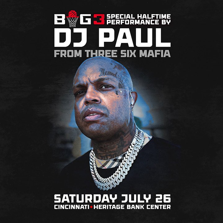 thebig3's tweet image. The energy鈥檚 different in Cincinnati this weekend. @DJPAULKOM and @SkylarBlatt are hitting the BIG3 stage on Saturday 馃敟 Get your tickets 馃憠 big3.com/tickets
