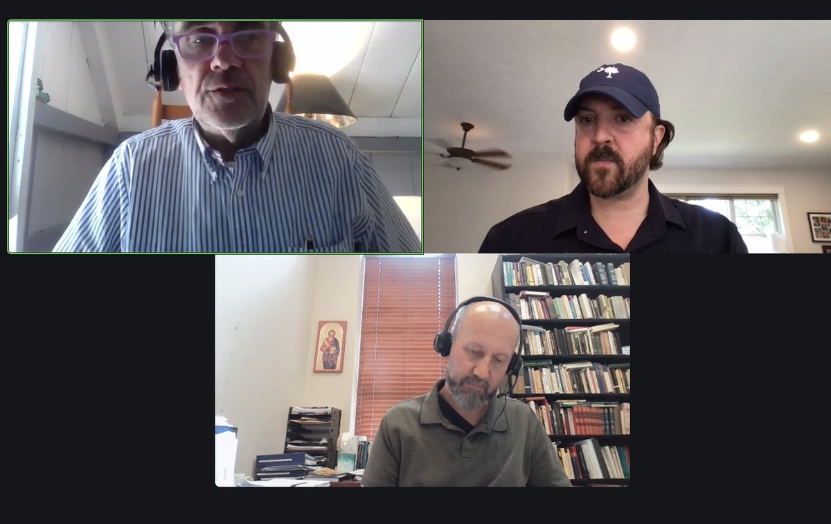 IVMiles's tweet image. Recording another episode of the Paleo-Protestant Pudcast with @ReallyOldLife andDr. Korey Maas. This week we're chatting about @scottyenor's piece of ecclesiastical organizing at @AmReformer. Interesting piece, and a lot of interesting discussion.