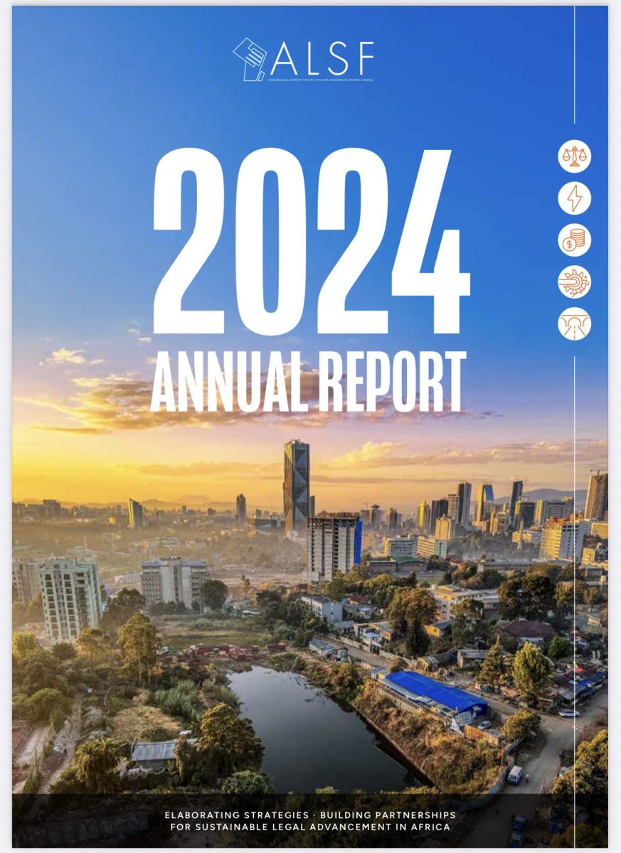 📢Just released: ALSF 2024 Annual Report!

Explore how the ALSF has supported African countries with strategic legal assistance, stronger institutions &amp; better contracts.
It also provides a comprehensive overview of ALSF’s institutional management and governance. Readers will